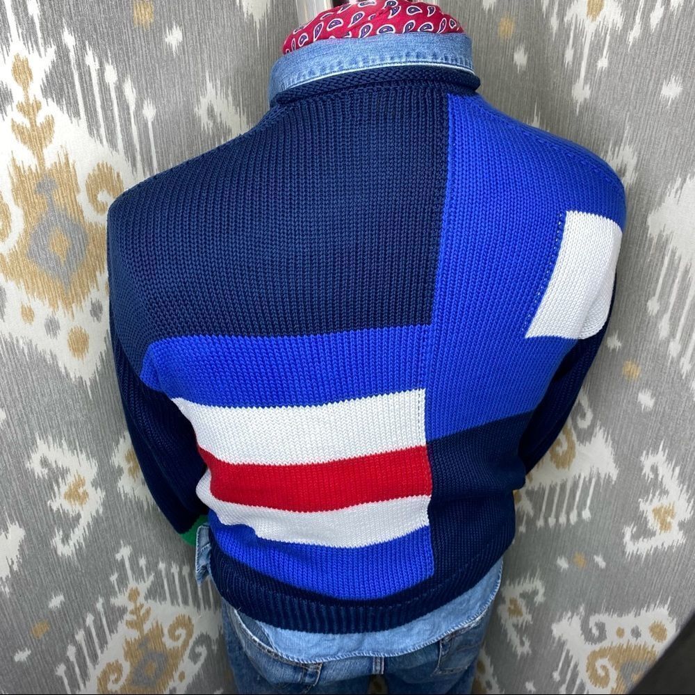 Polo Ralph Lauren Cotton Regatta Flag Color Block Roll Neck L/S Sweater - Picture 5 of 16